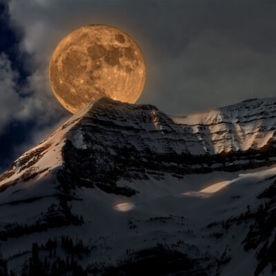 Moon over Sundance Utah